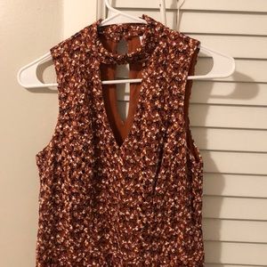 Burnt orange FIT & FLARE DRESS!